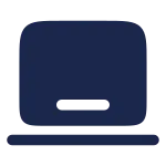 Laptop Minimalistic SVG Icon